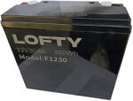 Lofty 6-DZM-20 12V 30Ah 360Wh Litium vas foszfát LIFEPO4 elektromos kerékpár akkumulátor (12V-30Ah-LOFTY-LiFePo4)