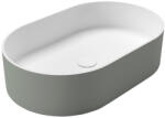 SAPHO THIN pultra szerelhető Rockstone mosdó, 55x35cm, verde/matt fehér (WN205-44) (WN205-44)