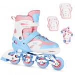NILS Extreme Set Role si Protectii LED Nils Extreme NA0189 Moonbeam Alb (NA0189-ALB) Role