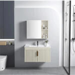 Rea Set de mobilier de baie cu lavoar Astor 60 cm Bej (REA-M0098)