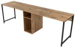 ASIR GROUP Работна маса с боров декор 60x240 cm Twin - Kalune Design (241NRD1103)