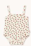 Tinycottons gyerek body TINY ROSES RIB SLEEVELESS BODY - fehér 92