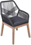 Garden Pleasure Сив градински стол от масивно дърво Pomona - Garden Pleasure (985285)