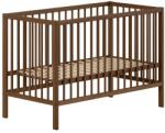 Vipack Кафяво детско креватче 60x120 cm от масивен бук с регулируема височина Dino - Vipack (DIBB6008)