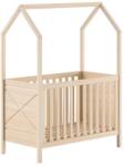 Vipack Детско креватче 60x120 cm от масивен бор с регулируема височина в естествен цвят Scott - Vipack (STBB6010)