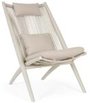 Bizzotto Бежов метален градински стол Aloha - Bizzotto (0660445)