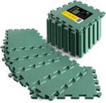 4FIZJO PUZZLE covoraș protector din spumă pentru pardoseală, 24 bucăți, 30 x 30 cm - verde militar