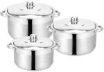 Cook Max Edénykészlet 6 részes 6, 1/7, 9/10, 1 liter rozsdamentes CKM802 (CKM802)