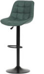  Bárszék zöld színben, szövet kárpittal AUB-V3066 GRN3 (artAUB-V3066-GRN3)