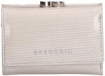 GREGORIO bézs lakk bőr kicsi pénztárca CB-117
