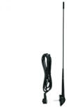  SAL 90557 autóantenna tetőre, M5 csavar, DIN csatlakozó, 440 mm, 0-45°, gumi burkolat - digibolt