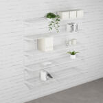 WALTECO Fali polcrendszer DOUBLE, 1500x1630 mm, fehér (WT-SHWHD300)