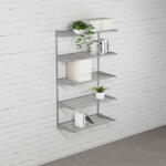 WALTECO Falra szerelhető polcrendszer SINGLE, 1500x830 mm, ezüst (WT-SHSIS300)