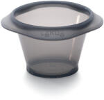Lékué platina szilikon szuflé és lávasüti sütőforma szett, 6db-os, 0, 15L, D=7.5cm, fekete