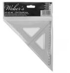 WEBER'S vonalzó háromszög 45 fokos
