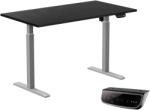 StableDesk Birou reglabil electric StableDesk, 1 motor, Touchscreen, Ridica 80 kg, Ergonomic, 3 Functii de Memorie, Sistem Anti-Coliziune, Timer, Inaltime 71-119 (SD-102-GRI-D-NE-138x67)