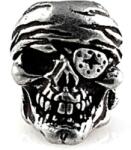 OSTATNÉ Cínová lebka One-Eye Jack k paracord výrobkom (SMUKOJP)