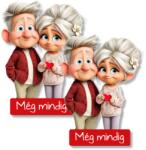  Nyomtatott dekorkarton - Szenior szerelmes pár 2db/csomag