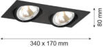 Argon OLIMP 787 Beépíthető spotlámpa 2x6W/G9 IP20 (787)