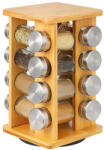 Timelesstools Bambusz fűszertartó állvány, 16db-os (HOP1001272)