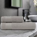 Lenjerii Deosebite Set 2 prosoape baie bumbac 100% în cutie cadou, terry 500 GSM, Micra Bej nisipiu Dune Prosop