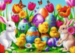 Trefl - Puzzle Pajiștea de Paște - 500 piese Puzzle