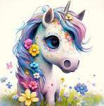 NORIMPEX - Puzzle Pictură Diamant: Unicorn drăguț 30x40cm - 1 - 39 piese