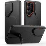 Tech-Protect Carcasa Tech-Protect Kevlar Aura cu MagSafe si Stand compatibila cu Samsung Galaxy S26 Ultra, Negru / Portocaliu (5906302352425)