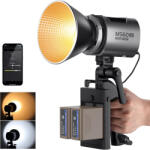 Neewer MS60B 65w Lampa LED, Baterie 2x 7800mAh NP-F970 cu fast charging, control prin aplicatie, temperatura 2700k-6500k, intensitate lumina 4000lux, CRI97+ TLCI98+ si 12 scene