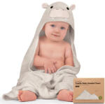 KeaBabies Бебешка Хавлия С Качулка От Органичен Бамбук Хипо Keababies (KB-HTCD-HIP)