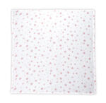 Lorelli Classic ПАМУЧНА ПЕЛЕНА 80/80 СМ white with rose stars (10340092301)