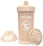 Twistshake Детска чаша с шейкър Twistshake 360 мл 12+ месеца бежова (78283)