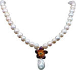 Frumoasa Venetiana Colier argint perle (C3410)