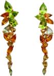 Frumoasa Venetiana Cercei argint peridot (C3355)
