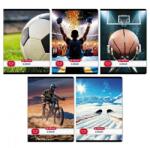 Herlitz 27-32 Füzet tűzött A/5 kockás négyzetrácsos 32 lapos sport minta Herlitz Sport (400200765)