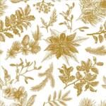 Daisy Szalvéta 3 rétegű 33x33cm 20db/csomag karácsonyi arany dekor 015101 (SDGW021901)