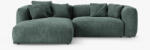 Micadoni Coltar extensibil Martina cu tapiterie din catifea (MIC_LCF_120_F1_MARTINA4) Canapea