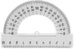  Szögmérő 180 fokos műanyag (CRP2016)