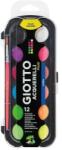 GIOTTO Vízfesték készlet 12 db fluoreszkáló színek 30 mm nagygombos Giotto Fluo (351400)