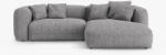 Micadoni Coltar extensibil Martina cu tapiterie boucle (MIC_RCF_260_F1_MARTINA4) Canapea