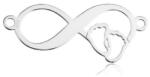 Flippy Martisor Bratara Argint 925, Jolie, Model Infinit cu picioruse, Martisor de 1 Martie, cu Snur Rosu, Argintiu (teo-165584)