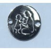 Flippy Bratara Cu Pandativ din Argint 925, Jolie Silver, Model Flori pentru Mama, Snur Textil Rosu, Dimensiune Reglabila, Nod Dublu, Ambalata Individual, 1.5 cm x 1.5 cm (teo-165602)