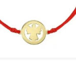 Flippy Martisor Bratara Argint 925, Jolie, Model Inger Pazitor, Martisor de 1 Martie, cu Snur Rosu, Argintiu (teo-165618)