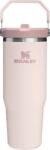 STANLEY Cană termică IceFlow, cu mâner și pai, 890 ml, Rose Quartz (10-12043-070)