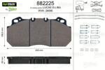 VALEO set placute frana, frana disc VALEO OPTIPACK 882225 (882225)