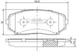 NIPPARTS set placute frana, frana disc NIPPARTS N3603070 (N3603070)