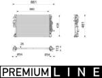 MAHLE Radiator, racire motor MAHLE CR 2808 000P (CR 2808 000P) - fixbox