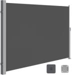 SONGMICS Oldalsó terasznapellenző, belátásgátló, szürke, 280 g/m2 180 x 450 cm (GSA589G01)