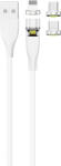 2GO Cablu de date 2GO 3in1 USB 1m alb USB B - USB C/Micro-USB B/Lightning (797317)