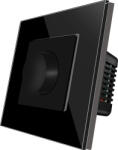 Luxion Intrerupator cu Variator Mecanic LUXION cu Rama din Sticla Negru (LX-MP-DM01GF-B)